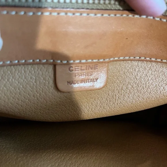 CELINE BROWN MACADAM PVC LEATHER HANDBAG - Picture 14 of 16